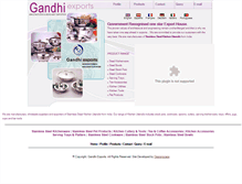 Tablet Screenshot of gandhiexports.com